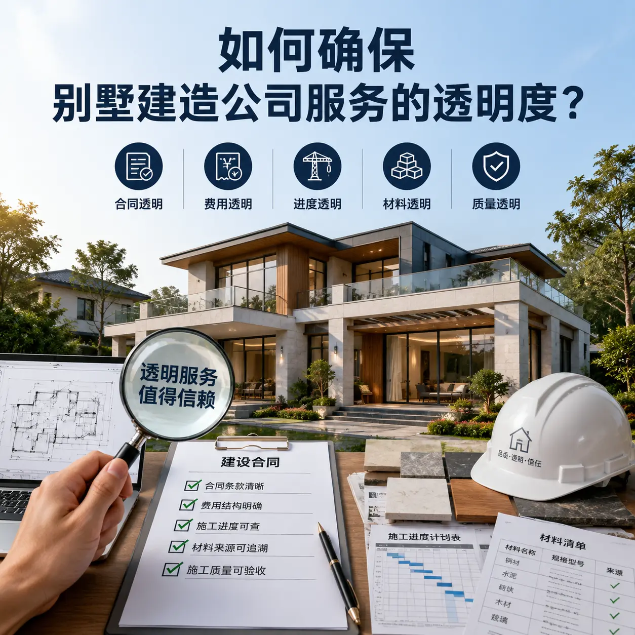 在 德江 如何确保别墅建造公司服务的透明度？