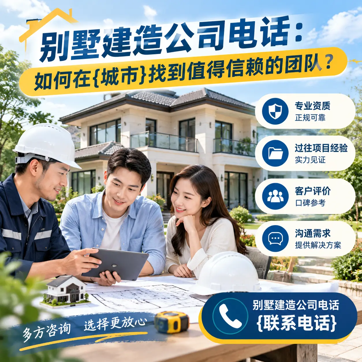 别墅建造公司电话：如何在德江找到值得信赖的团队？