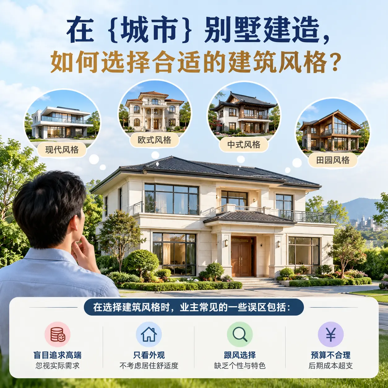 在 德江 别墅建造,如何选择合适的建筑风格?